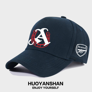Arsenal阿森纳足球运动棒球帽男女户外防晒遮阳鸭舌帽可调节帽子
