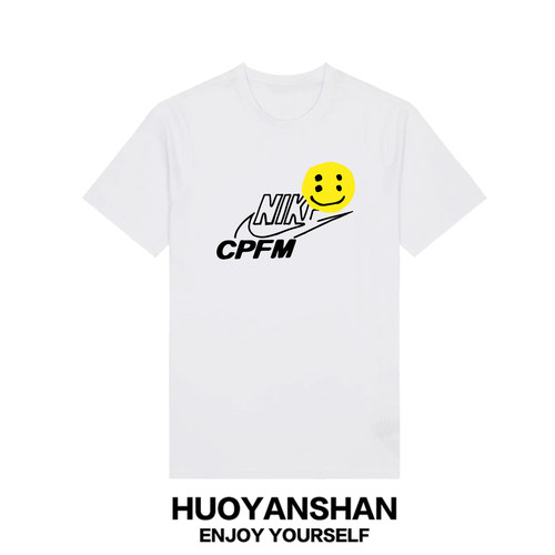 CPFM短袖T恤男女联名A Jdunk纯棉宽松涂鸦夏装休闲大码情侣半截袖
