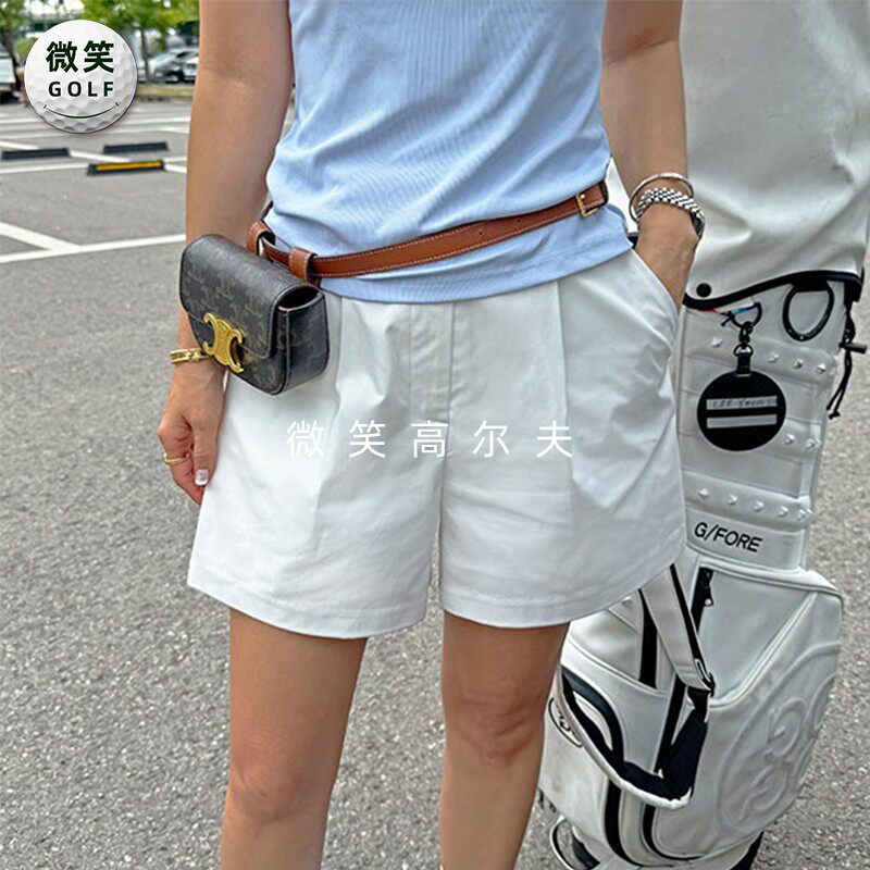 特价2026夏季新款韩国代购宽松休闲高尔夫球服女士显瘦弹力短裤