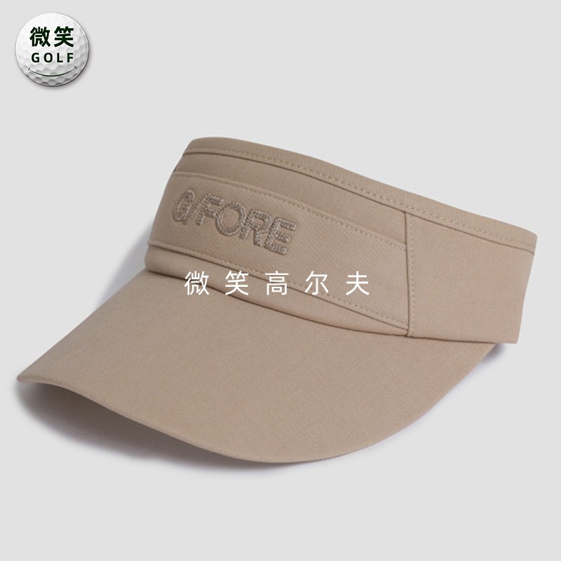 高尔夫球帽女字母遮阳运动无顶帽