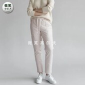 直筒长裤 特价 加厚保暖高尔夫球服女士抽绳休闲裤 韩国代购 2025冬款