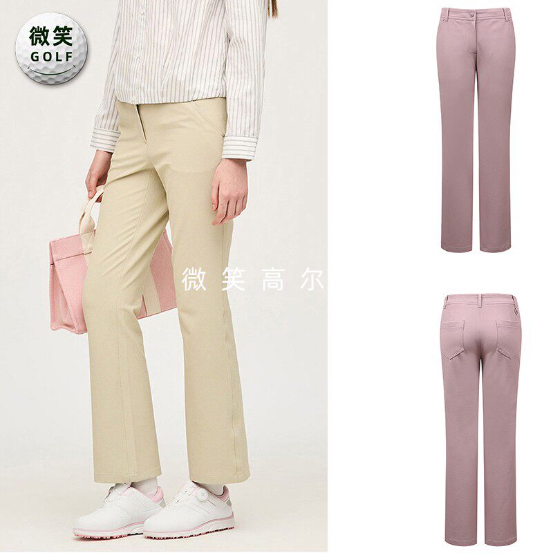 特价2025夏韩国代购LYN*纯色时尚高尔夫球服女士运动修身长裤GOLF