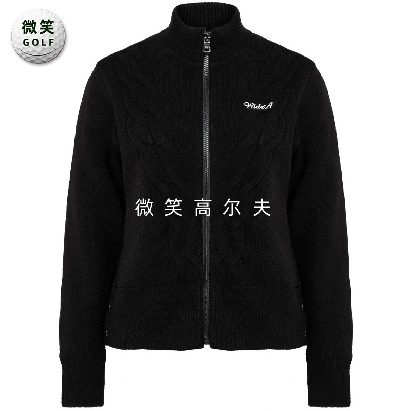 高尔夫女防风运动棉服羊毛开衫