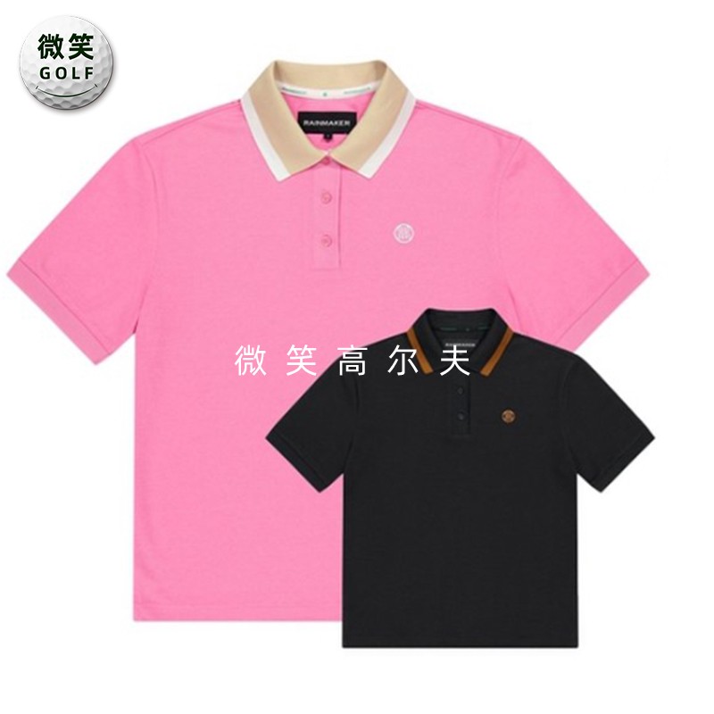特价2026夏新款韩国代购宽松运动透气高尔夫球服女士休闲短袖T恤