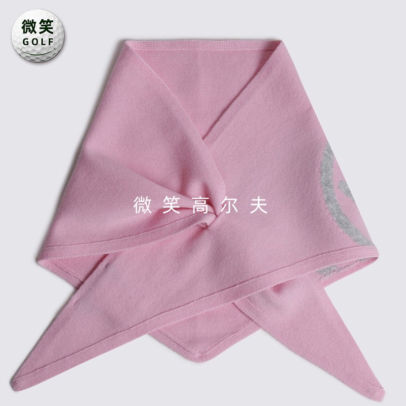 高尔夫女羊毛羊绒针织围巾围脖