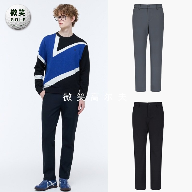 高尔夫男士加绒保暖运动直筒长裤