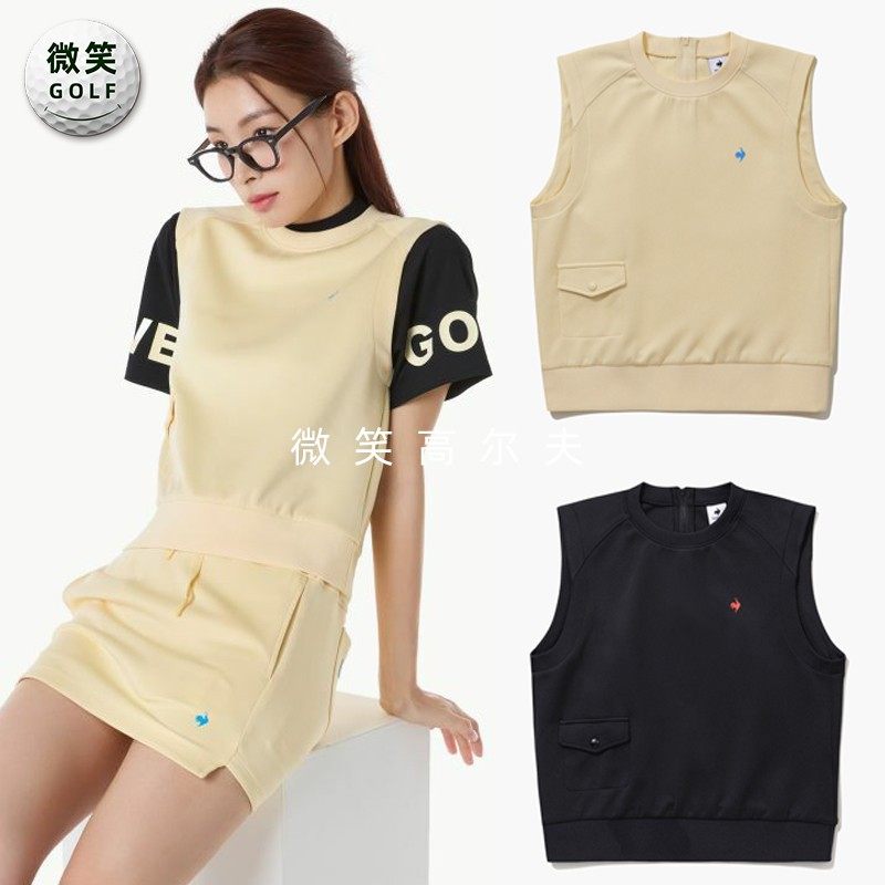高尔夫女士圆领运动无袖马甲背心