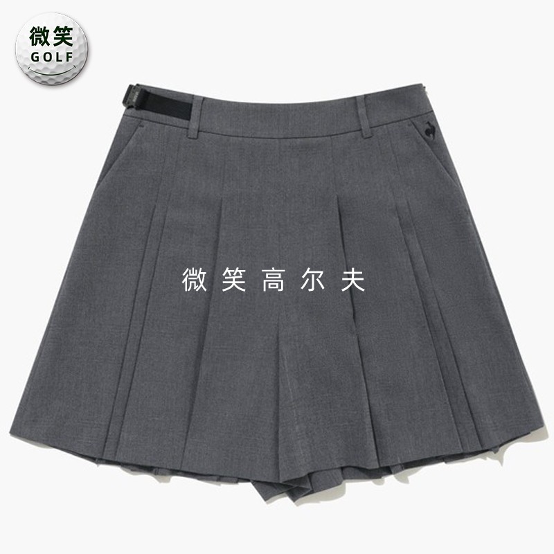 2025秋新品韩国代购LECOQ*高尔夫球裤女士压褶运动时尚短裤子GOLF