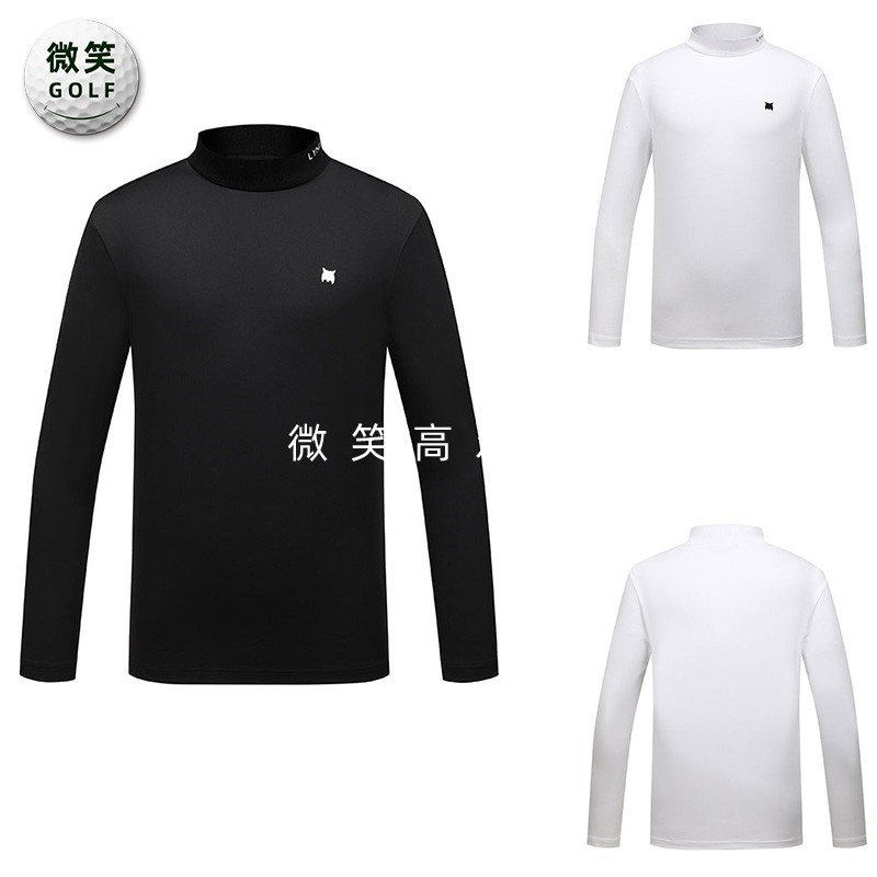 特价2025秋新款韩国代购LYNX基础款气质高尔夫服装男士长袖打底衫