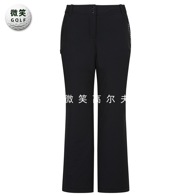 高尔夫女弹力羽绒保暖喇叭长裤