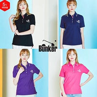 Ưu đãi đặc biệt 2019 hè mới Hàn Quốc mua quần áo golf nữ thể thao ngắn tay áo thun hàng đầu - Thể thao sau bộ thể thao nữ hàng hiệu