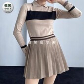 学院风少女高尔夫球服女士百褶短裙半身裙 韩国代购 特价 2025秋新款