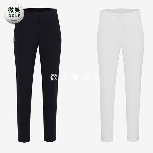 2025春韩国代购FairLiar纯色时尚高尔夫服装女士显瘦直筒长裤GOLF