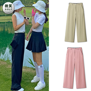 特价2025夏季新款韩国代购清凉显瘦高尔夫球服女士时尚阔腿裤GOLF