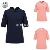 高尔夫球服女士娃娃领短袖 特价 纯色时尚 韩国代购 T恤GOLF 2025夏款