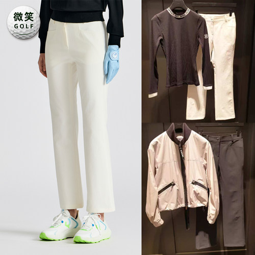 高尔夫女士松紧腰舒适运动长裤