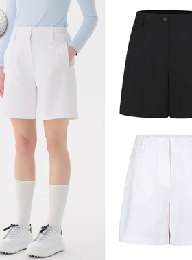 2025春夏新品韩国代购CALLAWA*高尔夫球裤女士松紧腰百搭运动短裤