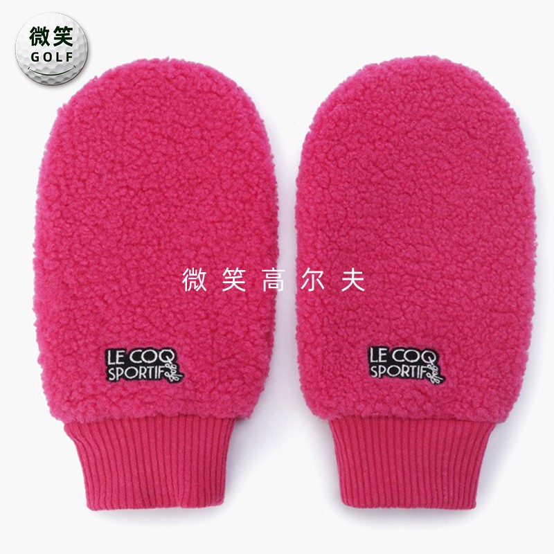 高尔夫女士保暖抓绒运动双手手套