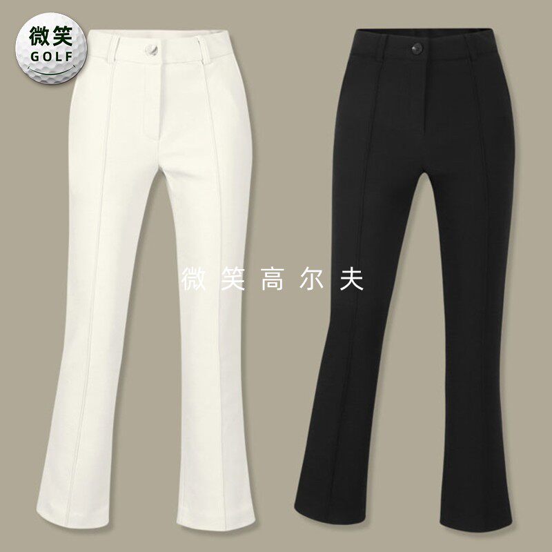 特价2025冬季新款韩国代购时尚气质高尔夫球服女士微喇修身长裤