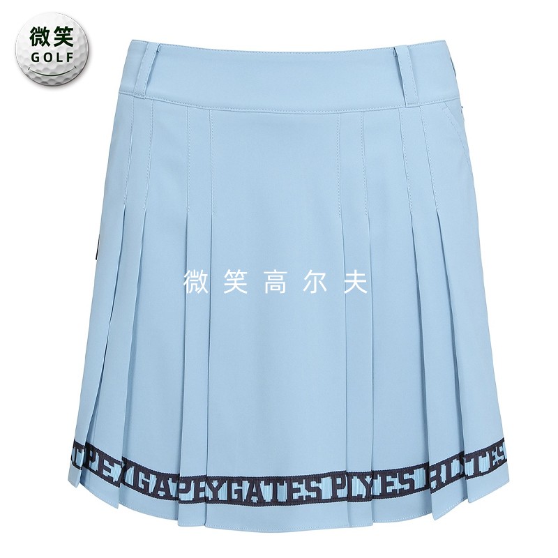 高尔夫女士松紧腰百褶运动短裙