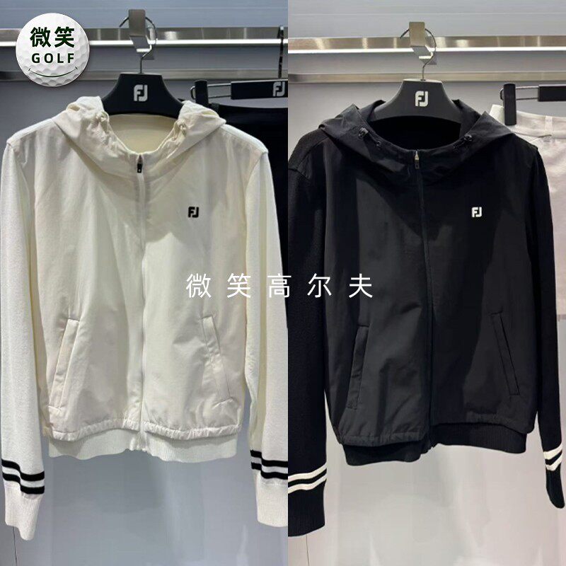 高尔夫女士连帽运动针织外套开衫