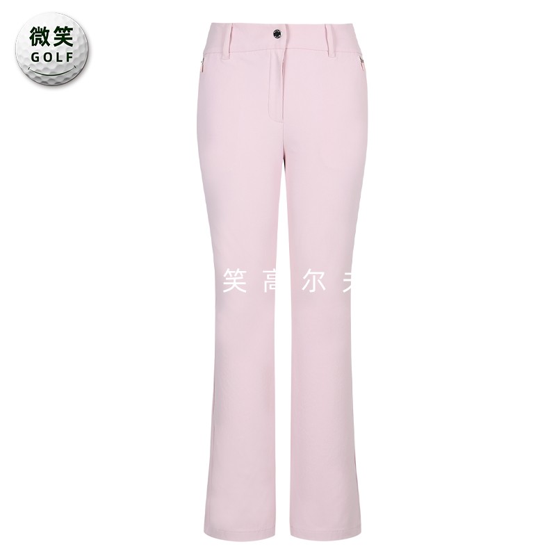 2024夏季新品韩国代购PIN*高尔夫球裤女士微喇修身运动长裤子GOLF