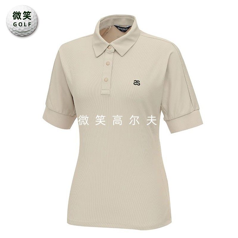 特价2025夏新款韩国代购纯色休闲运动高尔夫球服女士短袖T恤GOLF