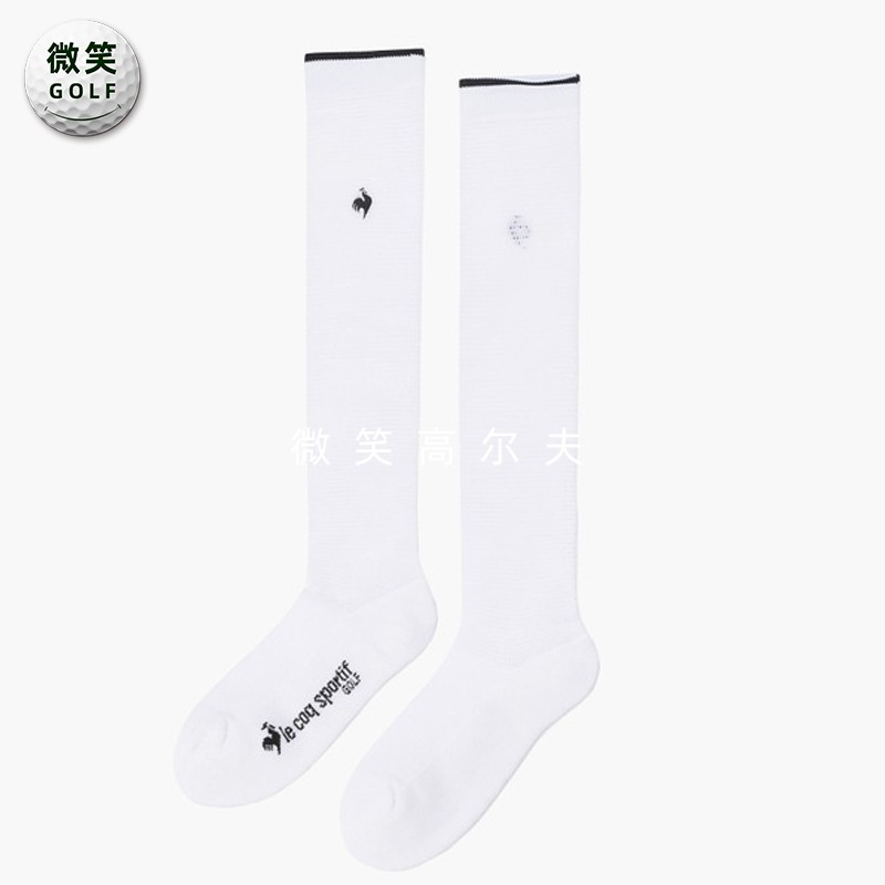 高尔夫弹力透气及膝高筒运动袜女