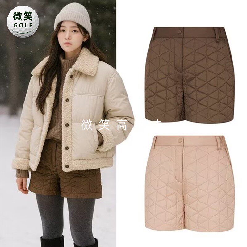 特价2025冬新款韩国代购户外运动高尔夫球服女士时尚百搭保暖短裤