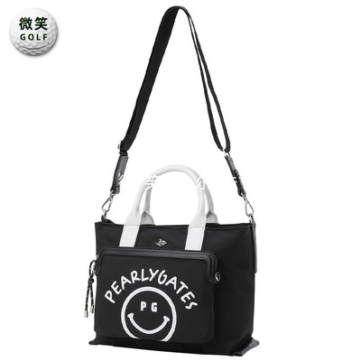 女高尔夫手提斜挎包笑脸收纳袋