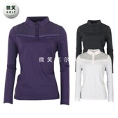 拼接轻薄高尔夫球服女士简约运动长袖 韩国代购 T恤 2025秋新款 特价