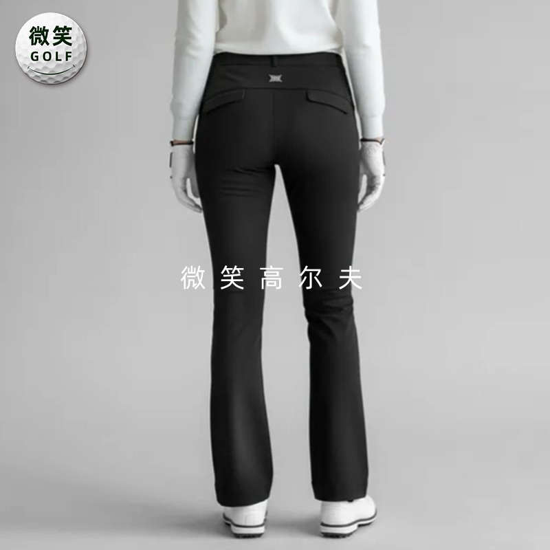 特价2025冬季新款韩国代购加绒修身高尔夫球服女士保暖运动长裤