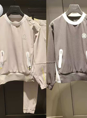 2025春季新品韩国代购GFOR*高尔夫女士圆领弹力运动套头衫上衣