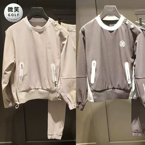 高尔夫女士圆领弹力运动套头衫