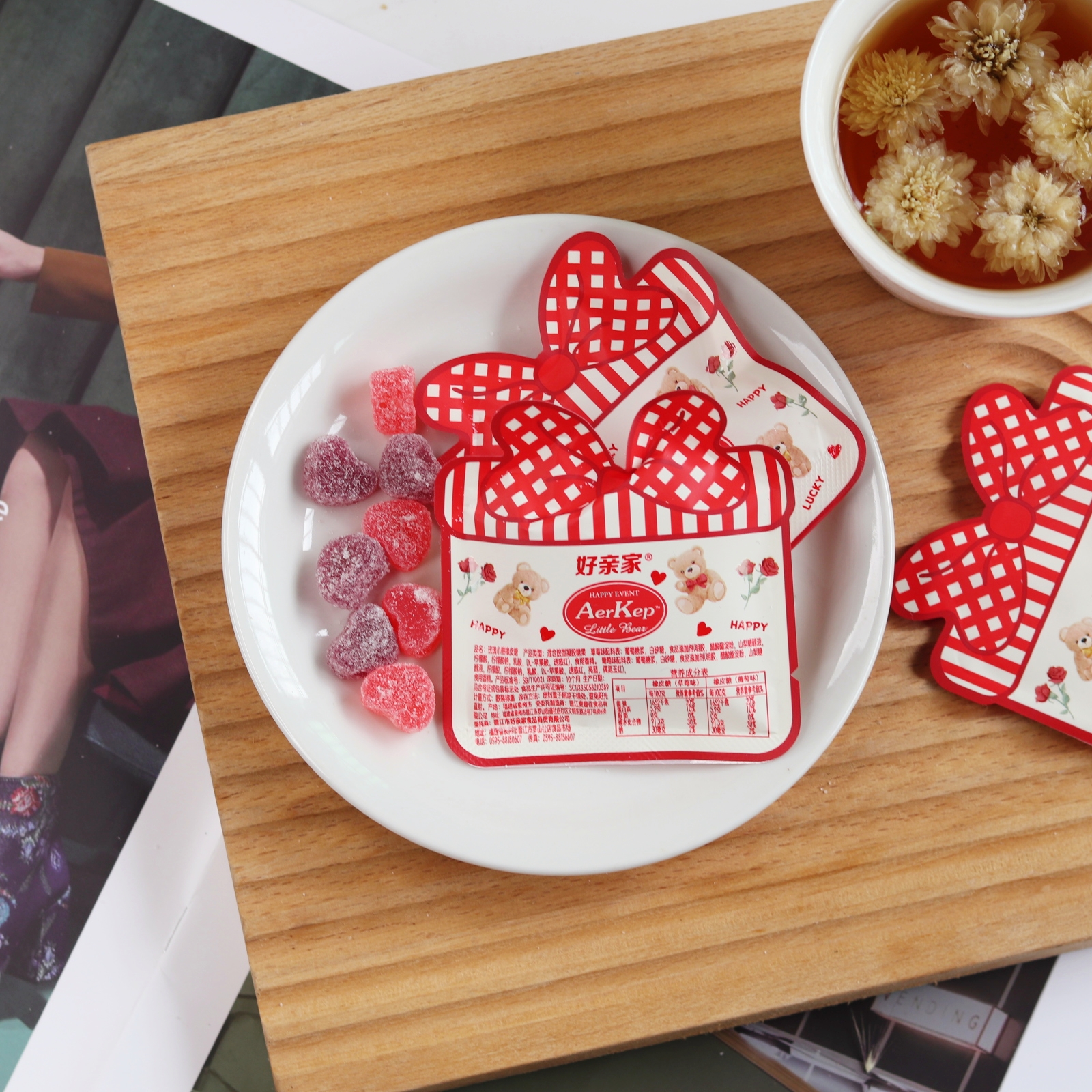 好亲家玫瑰小熊橡皮糖结婚喜糖散装零食婚庆糖果qq果汁软糖伴手礼