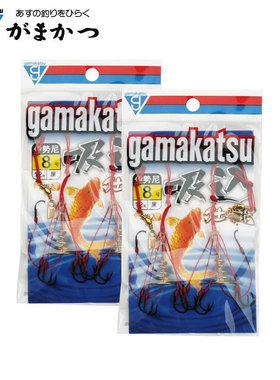 日本伽玛卡兹爆炸钩gamakatsu爆炸饵钩野钓伊势尼钓鱼钩黑色抛竿