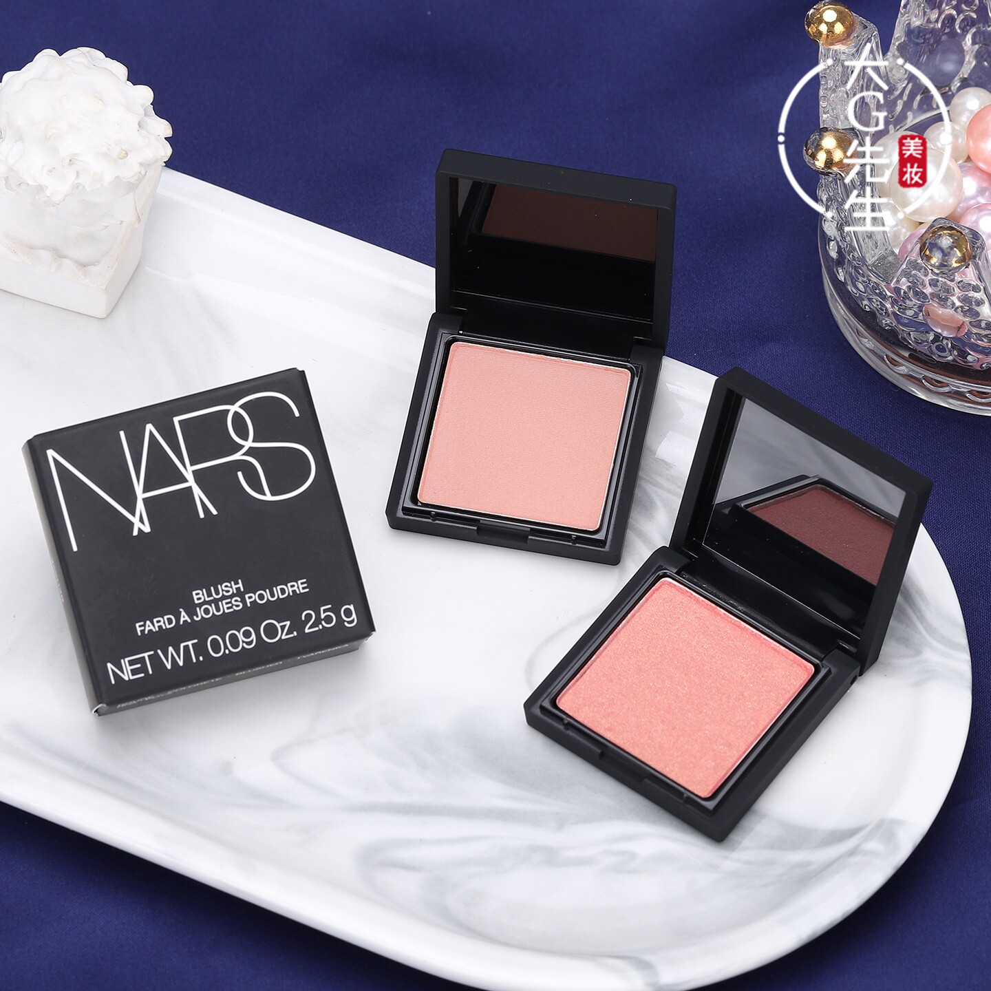 Nars/娜斯腮红显嫩胭脂修容愉悦红粉腮红盘(高潮)2.5g小样