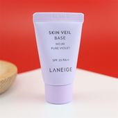 兰芝新款 隔离霜中小样10ml雪纱丝柔防晒隔离乳40号色紫色保湿 持久