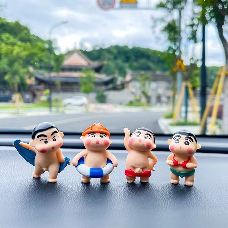 车载卡通蜡笔小新公仔中控台摆件