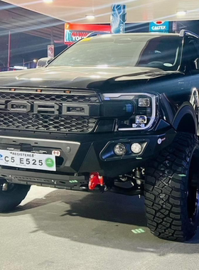 适用于2023年福特RANGER T9皮卡改装前杠竞技杠防撞杠保险杠带灯
