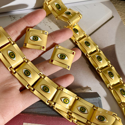 其他合金合金古巴链女式