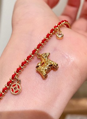本命年小马红绳手链女2026新款手绳高级感马年红色新年礼物配饰潮