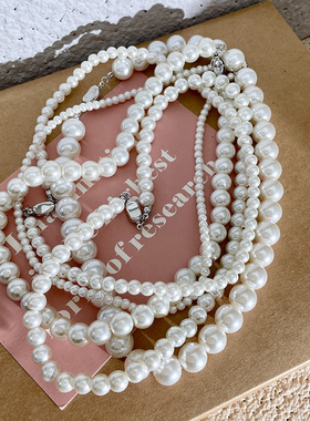 人造水晶人造水晶珍珠链女士