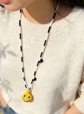 天然石天然石珍珠链女士小众