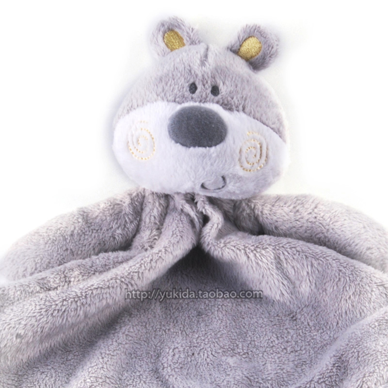 正版英国F&F小灰熊婴儿柔软安抚玩偶安抚巾 低敏玩具毛绒玩具公仔