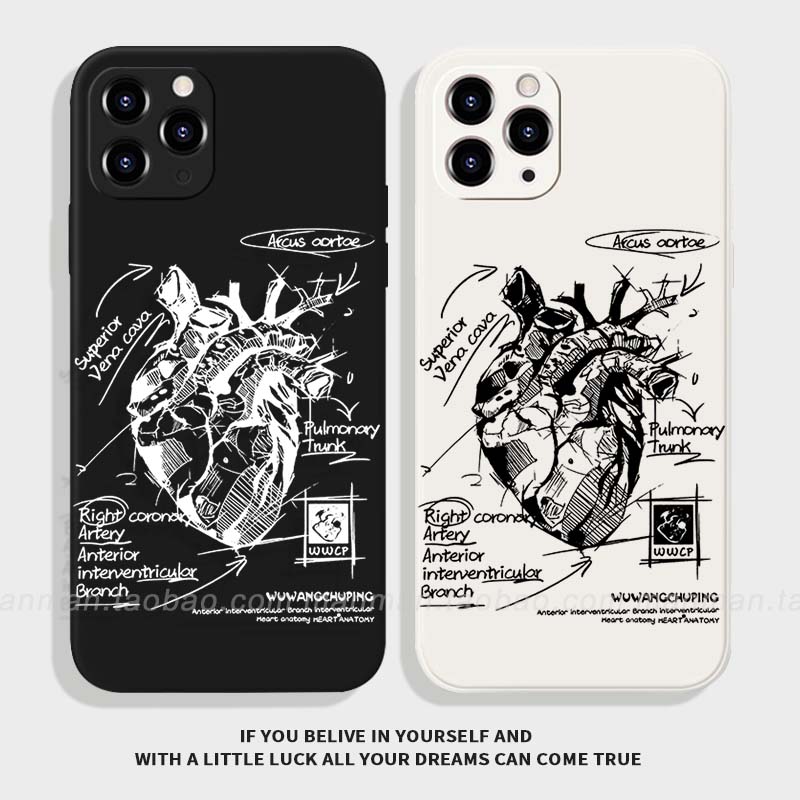 创意心脏素描示例图苹果安卓TPU