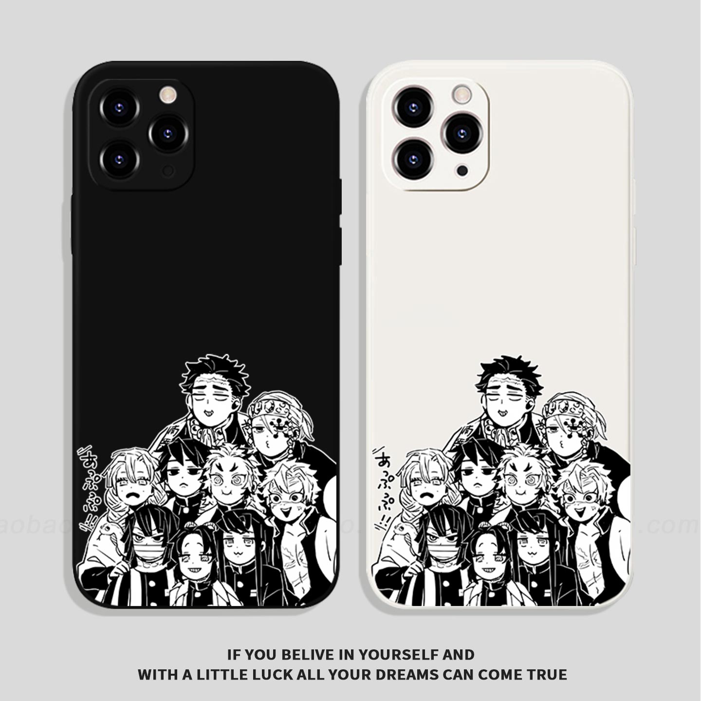 线稿鬼灭之刃动漫安卓手机壳TPU