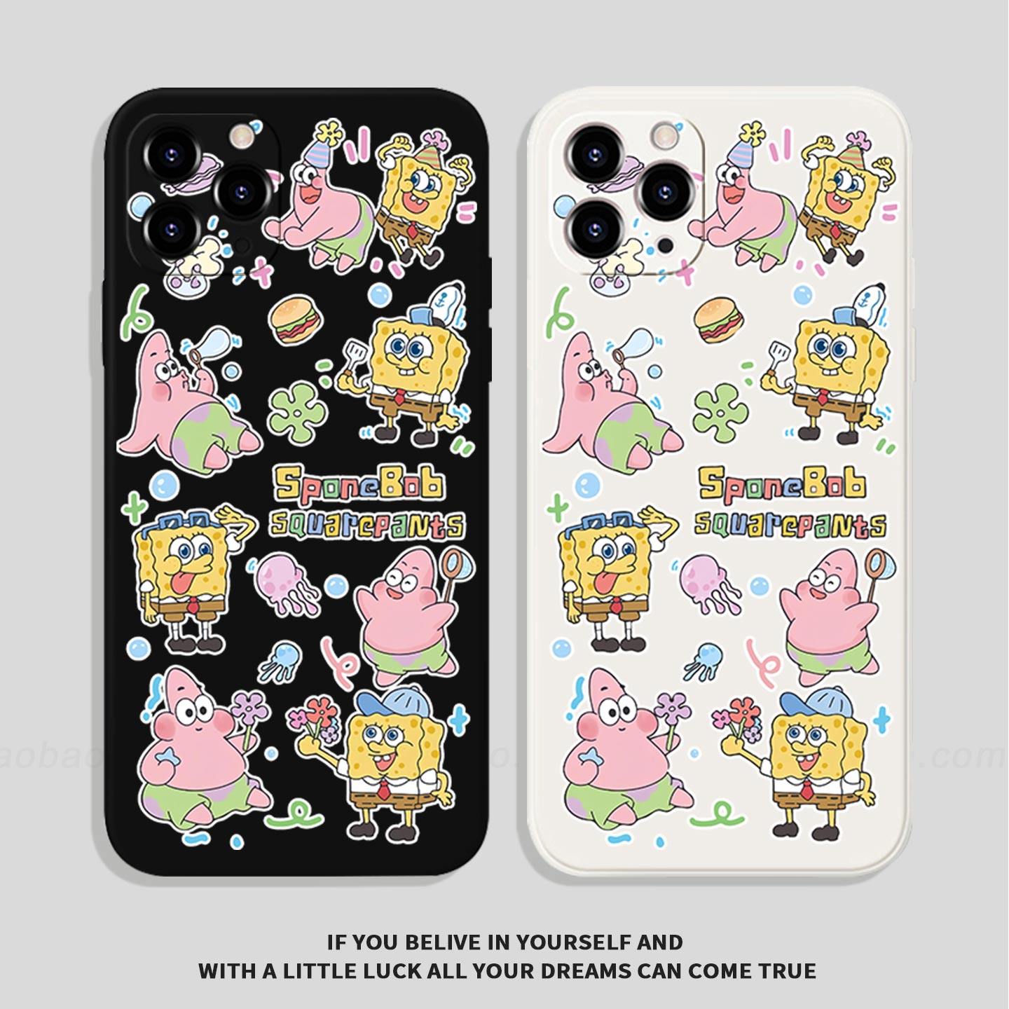 海绵宝派大星玩耍安卓手机壳TPU