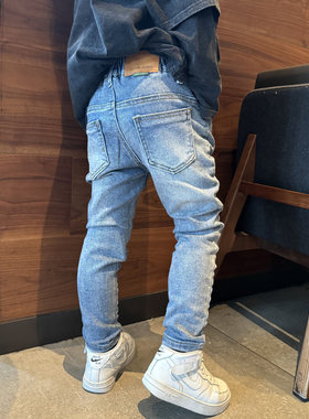 男童牛仔小脚修身瘦版长裤