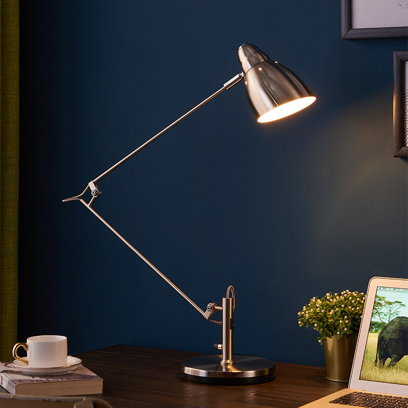 维也纳亚朵酒店长臂书桌台灯美式简约办公护眼折叠学生习工作阅读